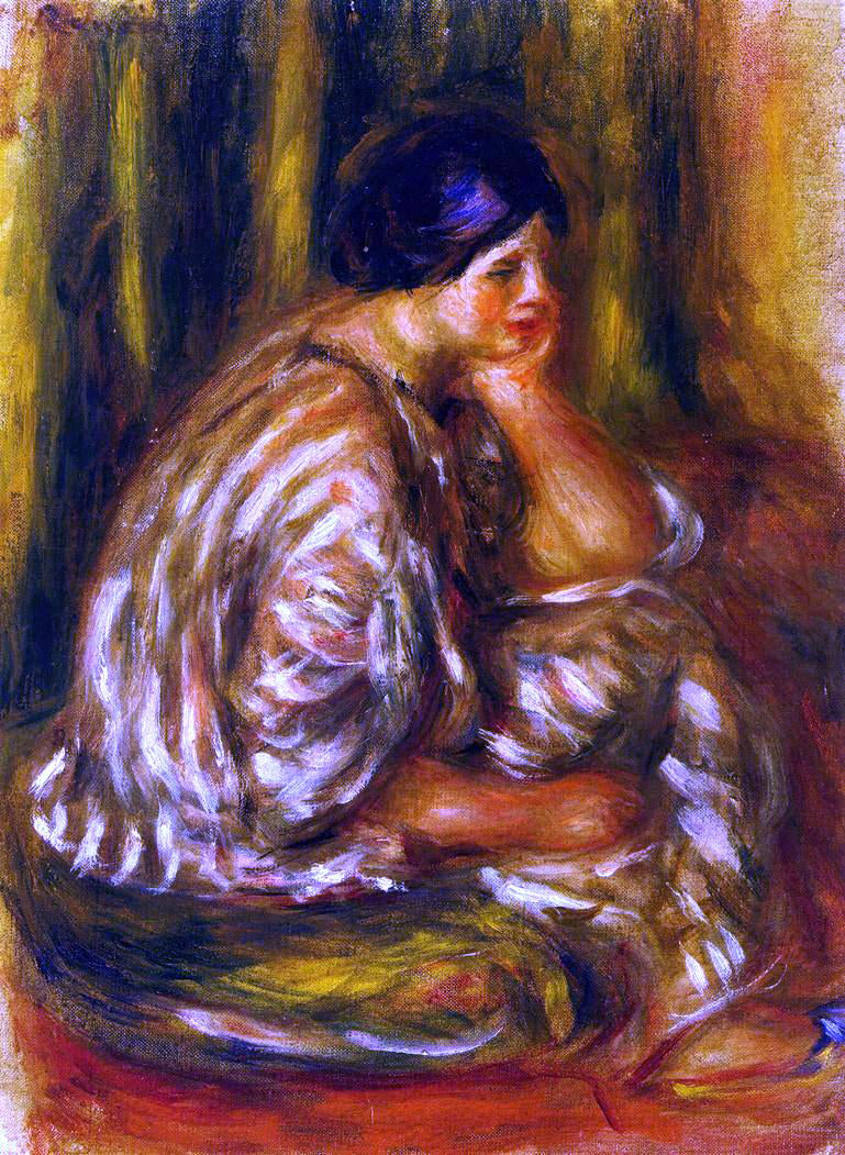 Pierre Auguste Renoir Woman in an Oriental Costume - Canvas Print