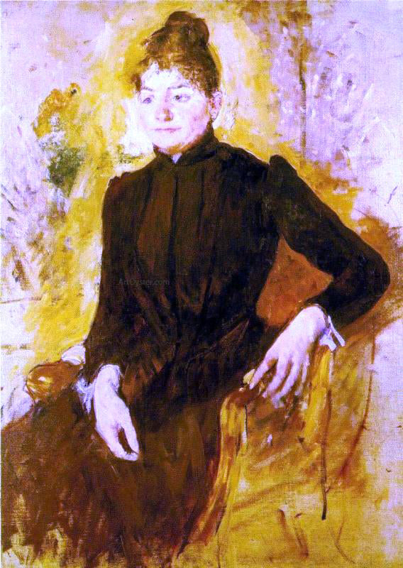 Mary Cassatt Woman in Black - Canvas Print