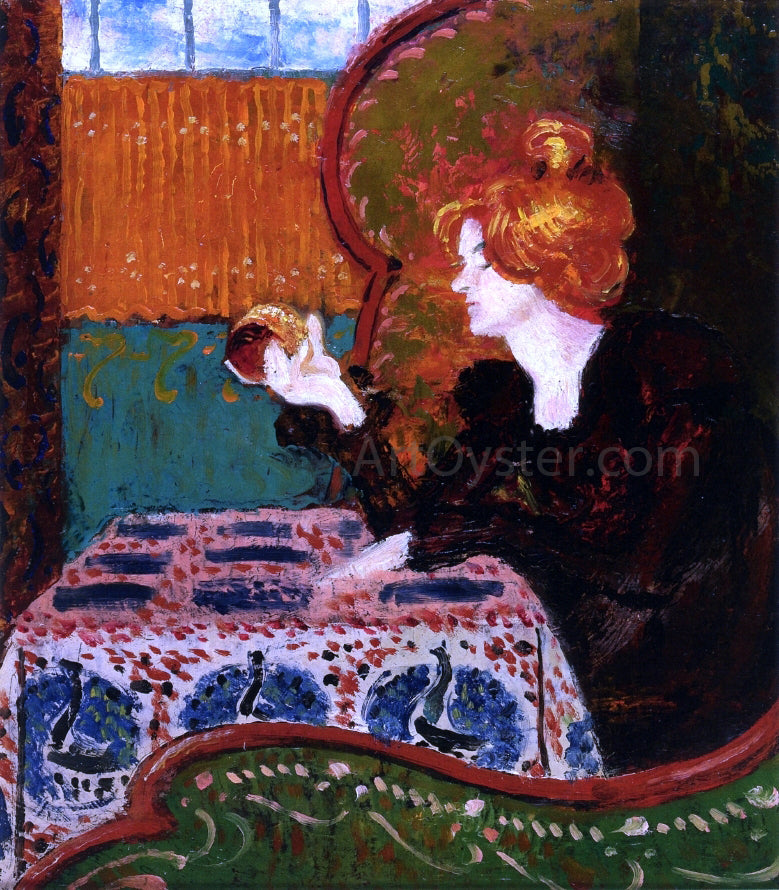 Georges Lemmen Woman in Profile - Canvas Print