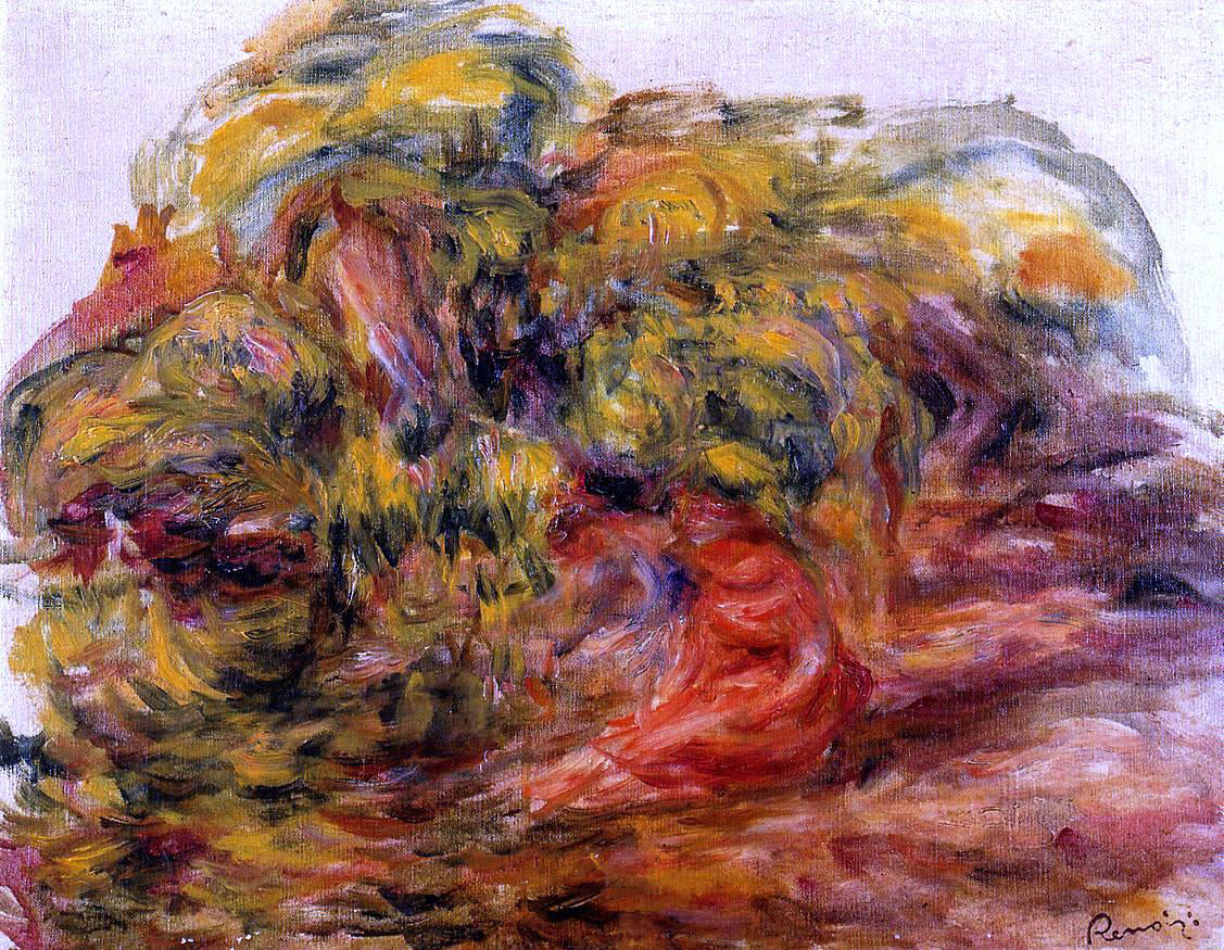 Pierre Auguste Renoir Woman in the Garden at Collettes - Canvas Print