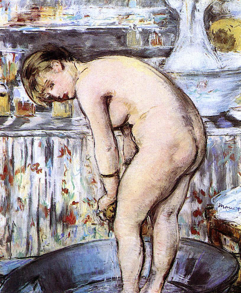 Edouard Manet Woman in the Tub - Canvas Print