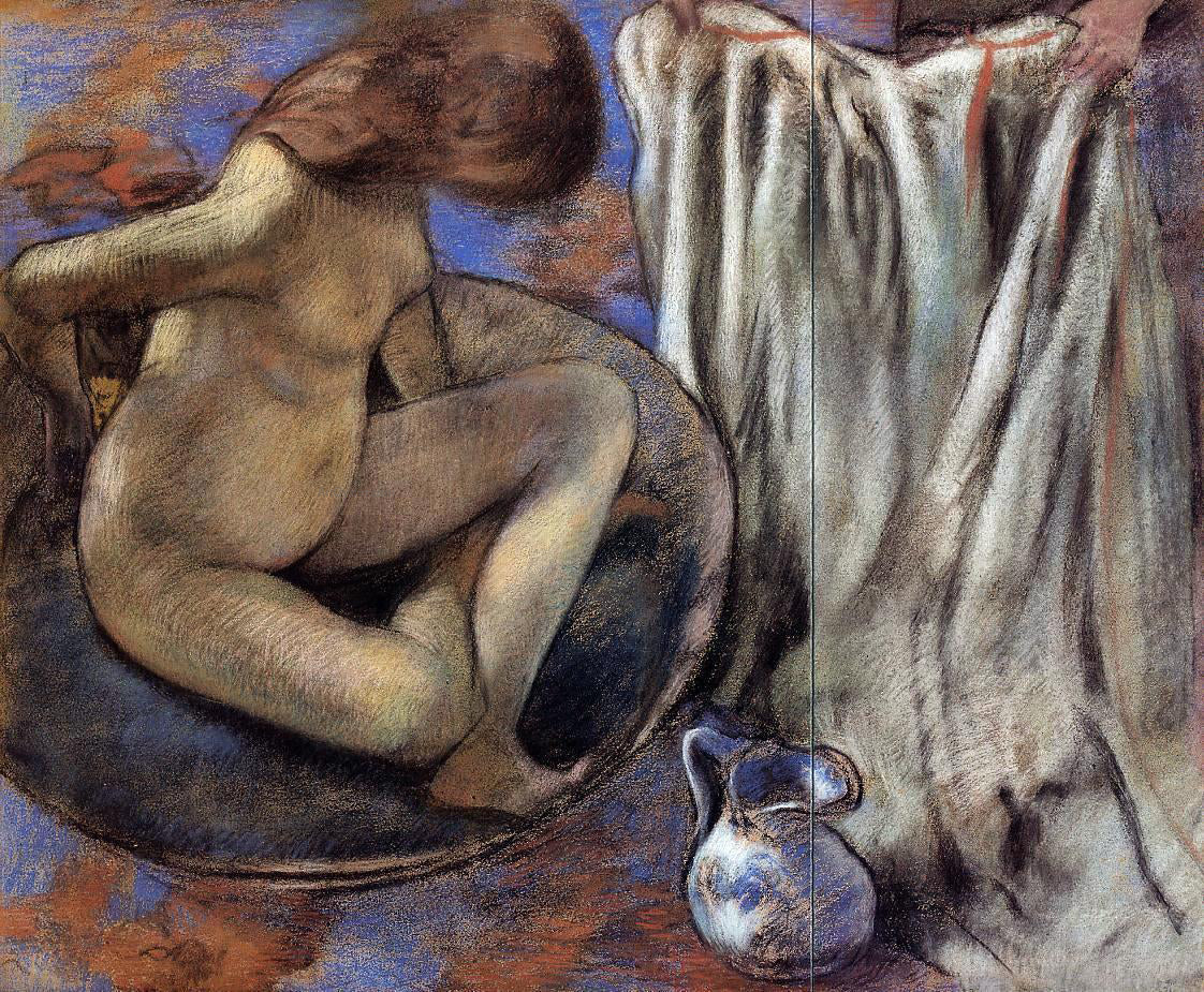 Edgar Degas Woman in the Tub - Canvas Print