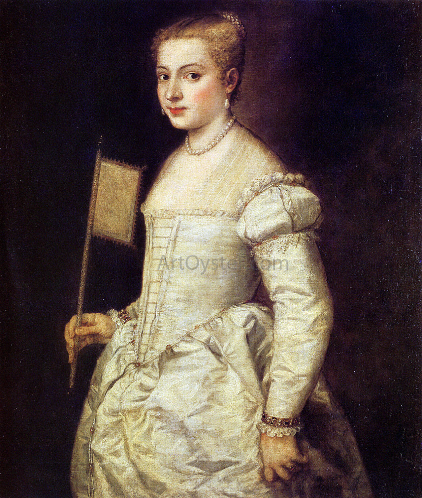 Titian Woman in White - Canvas Print