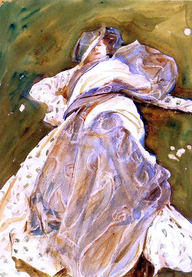 John Singer Sargent Woman Reclining - Canvas Print