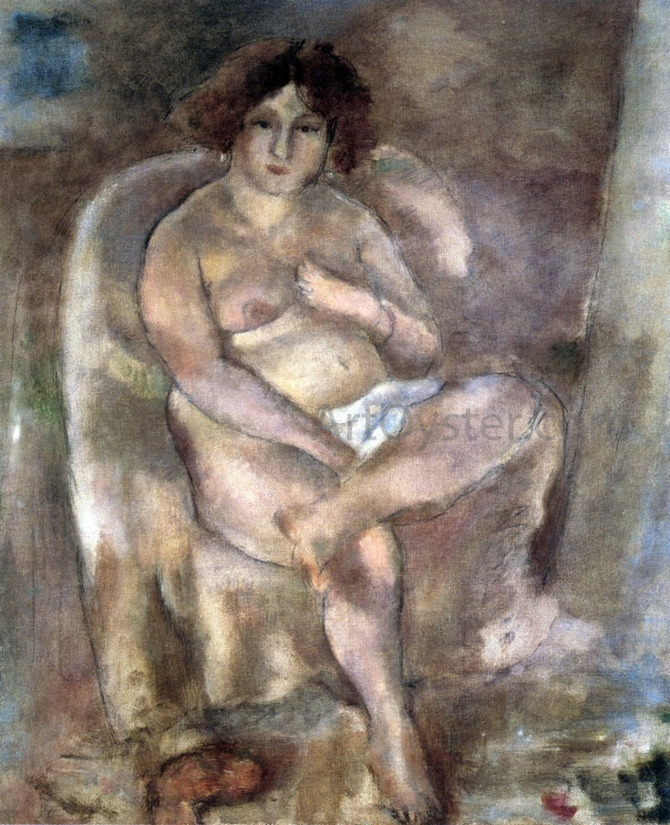 Jules Pascin Woman Seated in an Armchair - Canvas Print