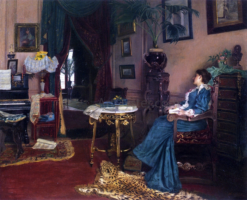 Maximilien Colin Woman Seated in an Interior - Canvas Print
