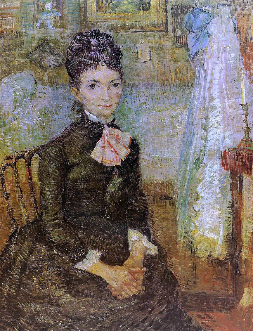 Vincent Van Gogh Woman Sitting by a Cradle - Canvas Print