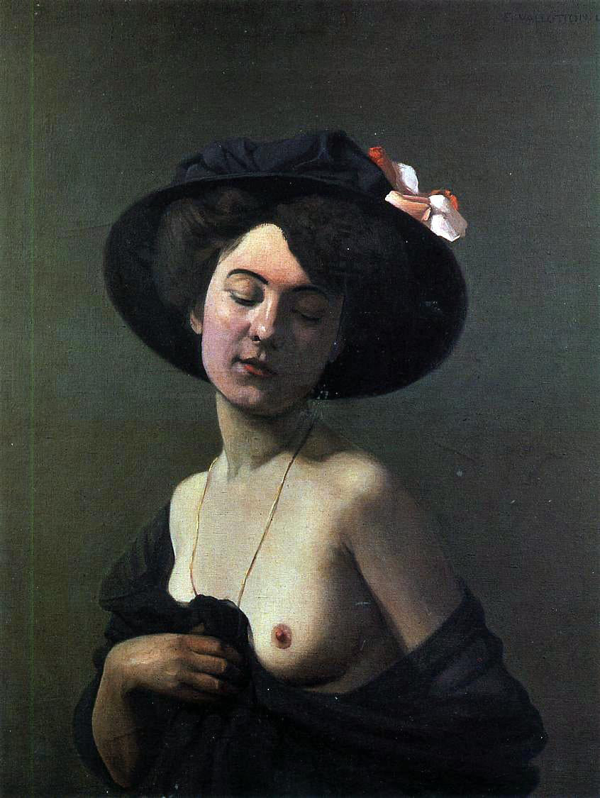 Felix Vallotton Woman with a Black Hat - Canvas Print