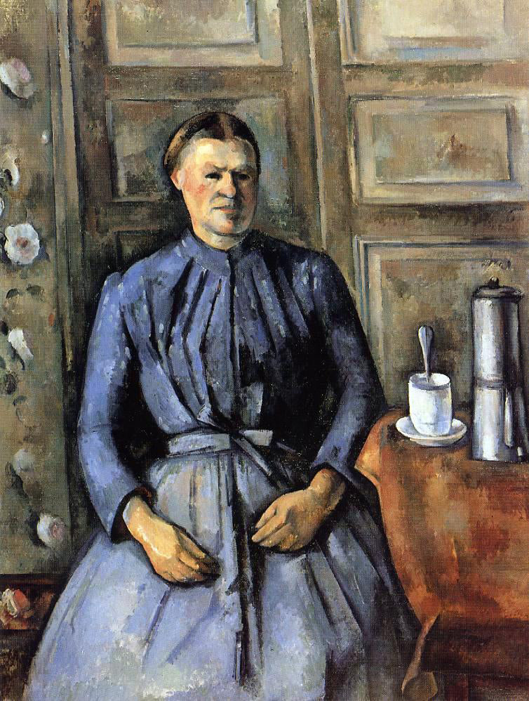 Paul Cezanne Woman with a Coffeepot - Canvas Print
