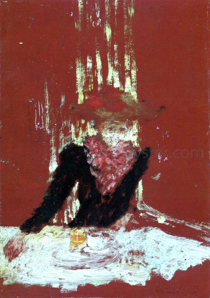 Edouard Vuillard Woman with a Cup of Coffee - Canvas Print