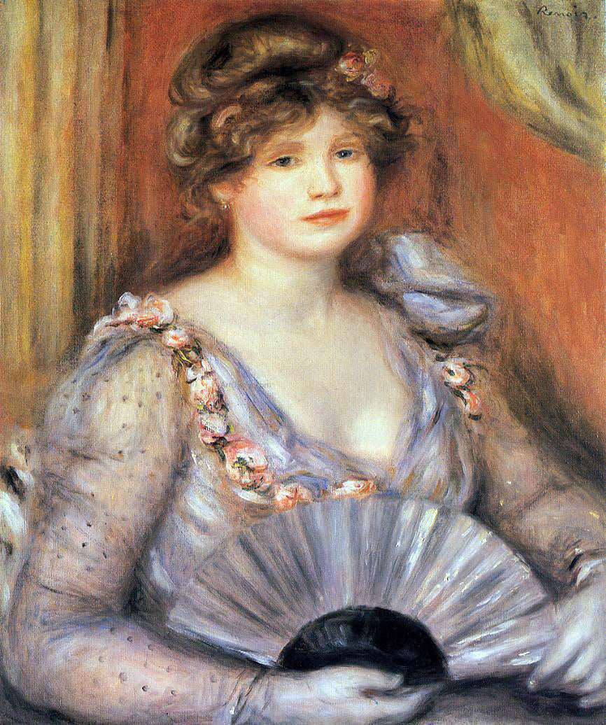Pierre Auguste Renoir Woman with a Fan - Canvas Print