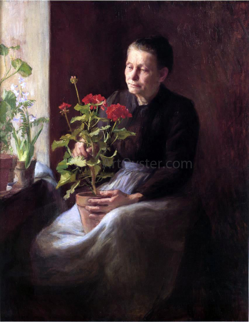 Caroline Lord Woman with a Geranium - Canvas Print