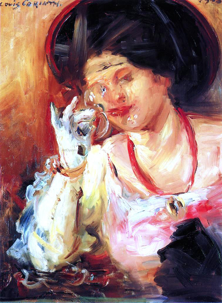 Lovis Corinth Woman with a Glass of Wine - Canvas Print