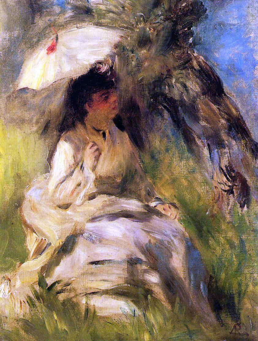 Pierre Auguste Renoir Woman with a Parasol - Canvas Print