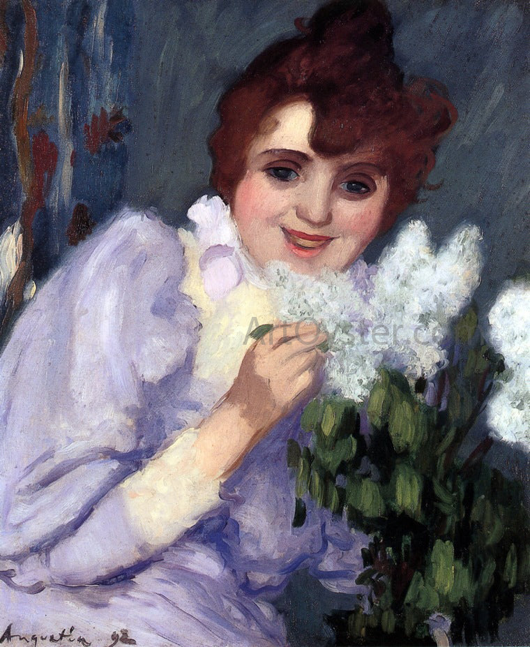 Louis Anquetin Woman with Lilacs - Canvas Print