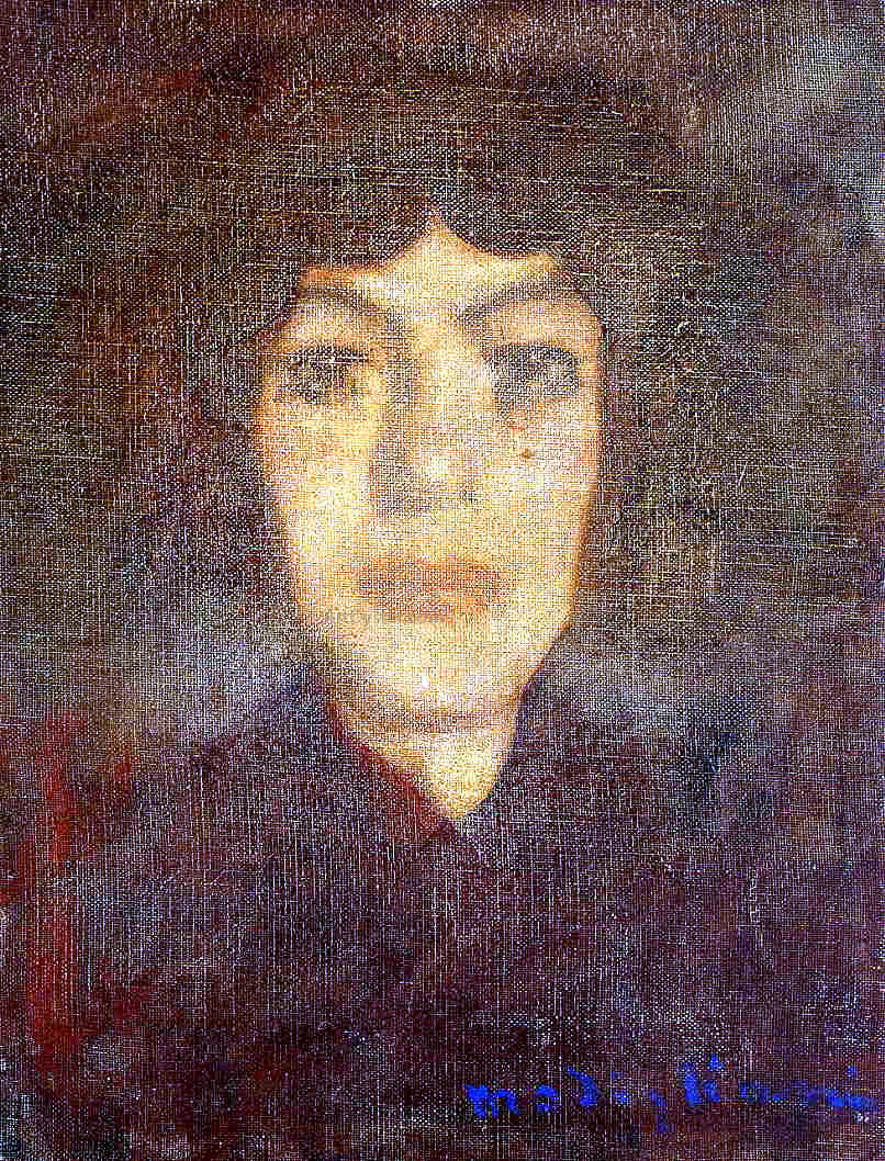 Amedeo Modigliani Woman's Head with Beauty Spot - Canvas Print