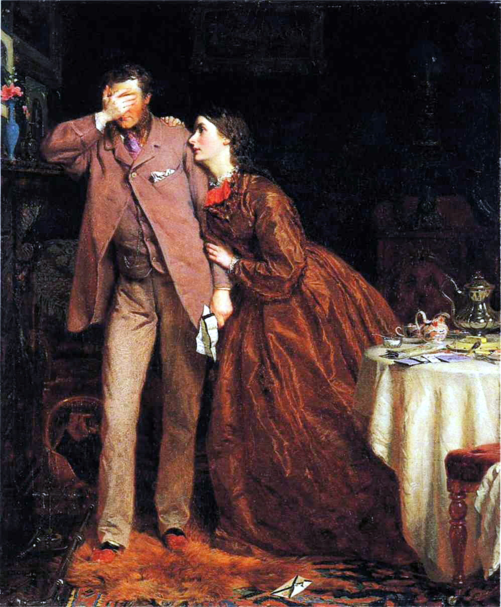 George Edgar Hicks Woman's Mission: Companion of Manhood - Canvas Print