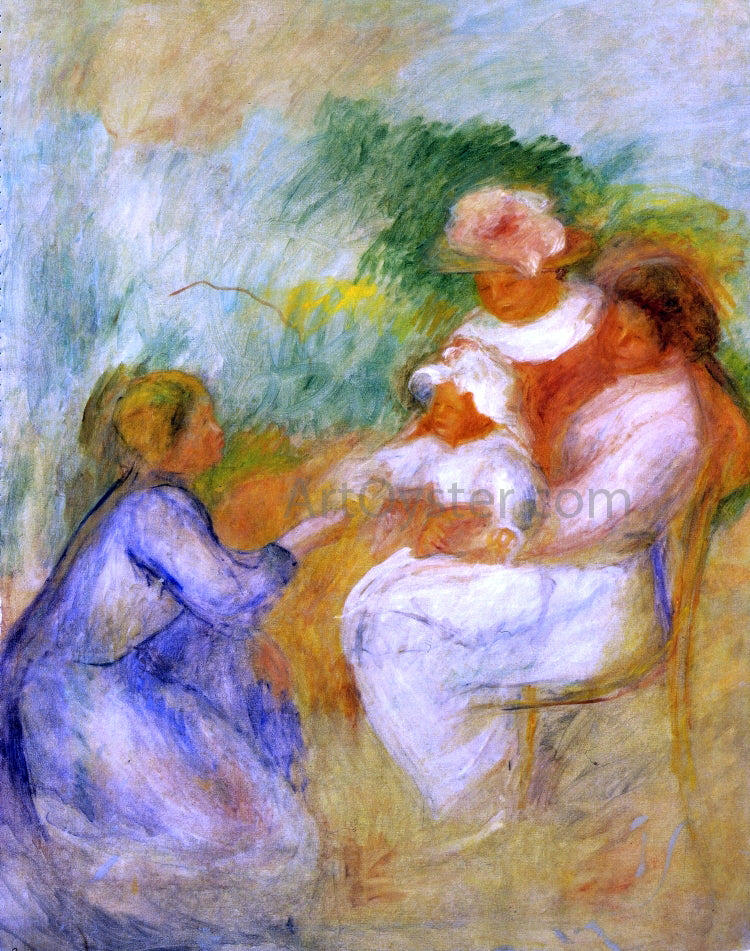 Pierre Auguste Renoir Women and Child - Canvas Print
