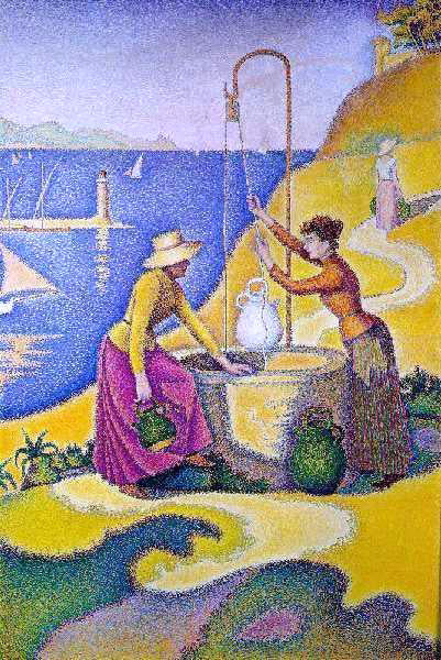 Paul Signac Women at the Well - Canvas Print