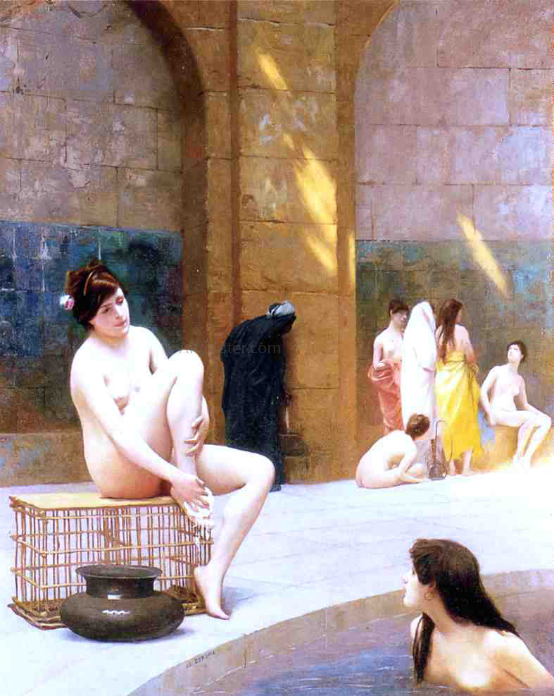 Jean-Leon Gerome Women Bathing - Canvas Print