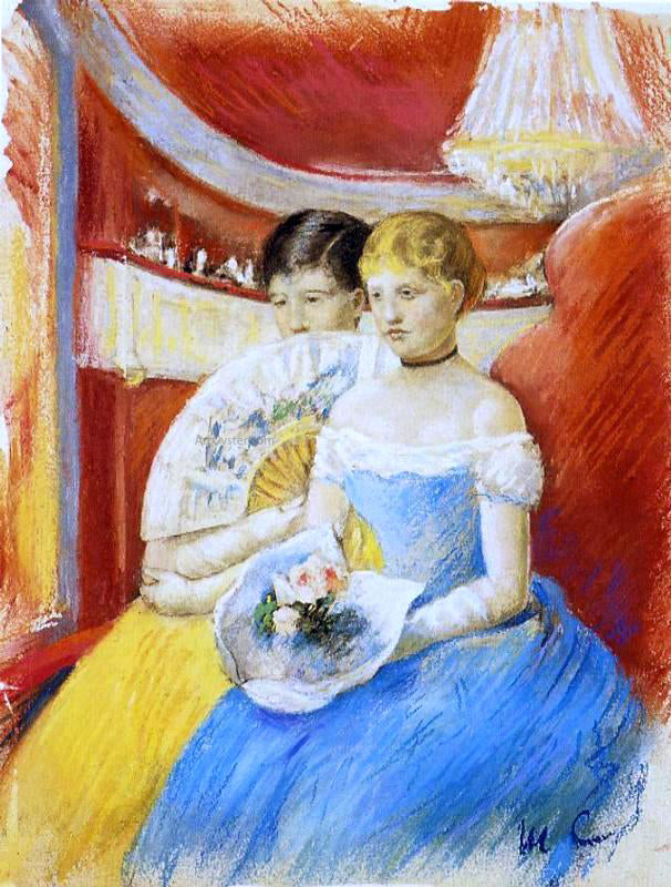 Mary Cassatt Women in a Loge - Canvas Print