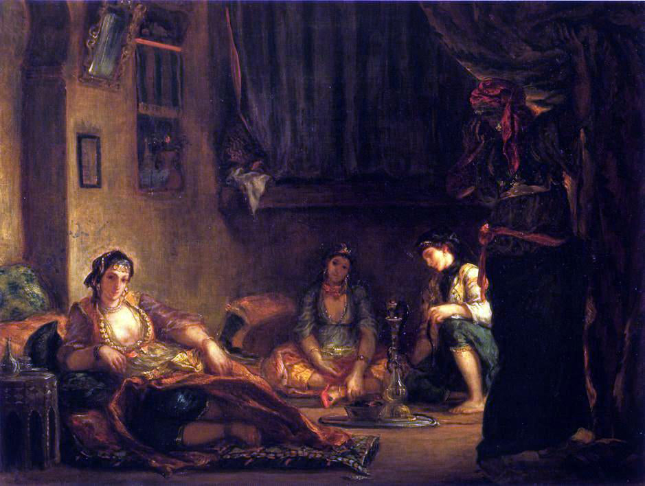 Eugene Delacroix Women of Algiers in Their Apartmente - Canvas Print