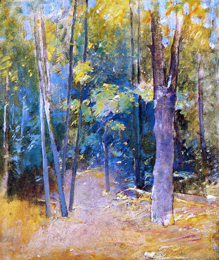 Emil Carlsen Wooded Interior - Canvas Print