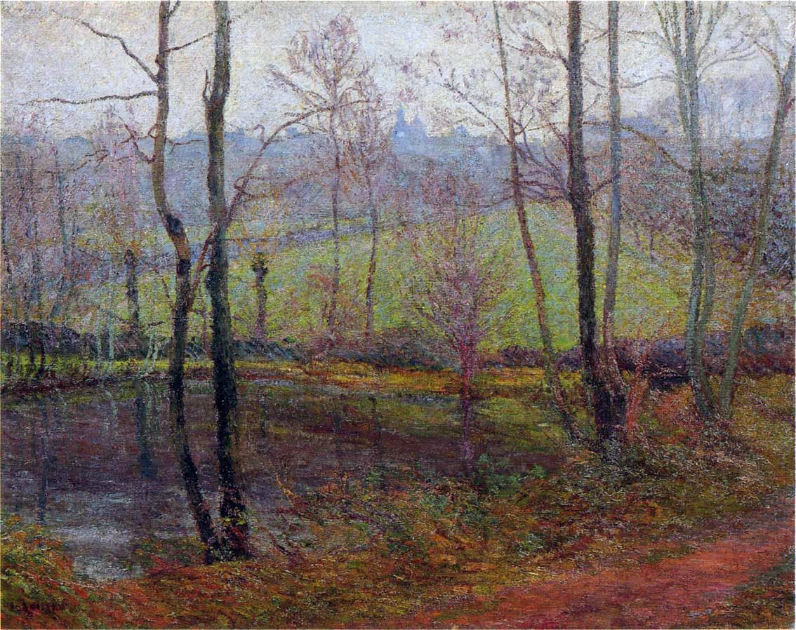 Gustave Loiseau Wooded Landscape - Canvas Print