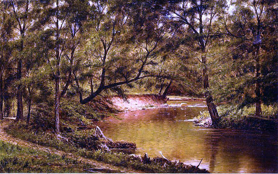 Thomas Worthington Whittredge Woodland Interior - Canvas Print