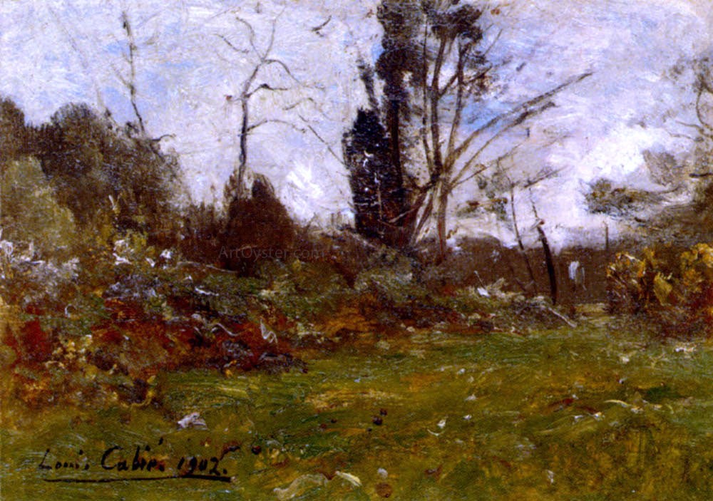 Louis Alexandre Cabie Woodland landscape - Canvas Print