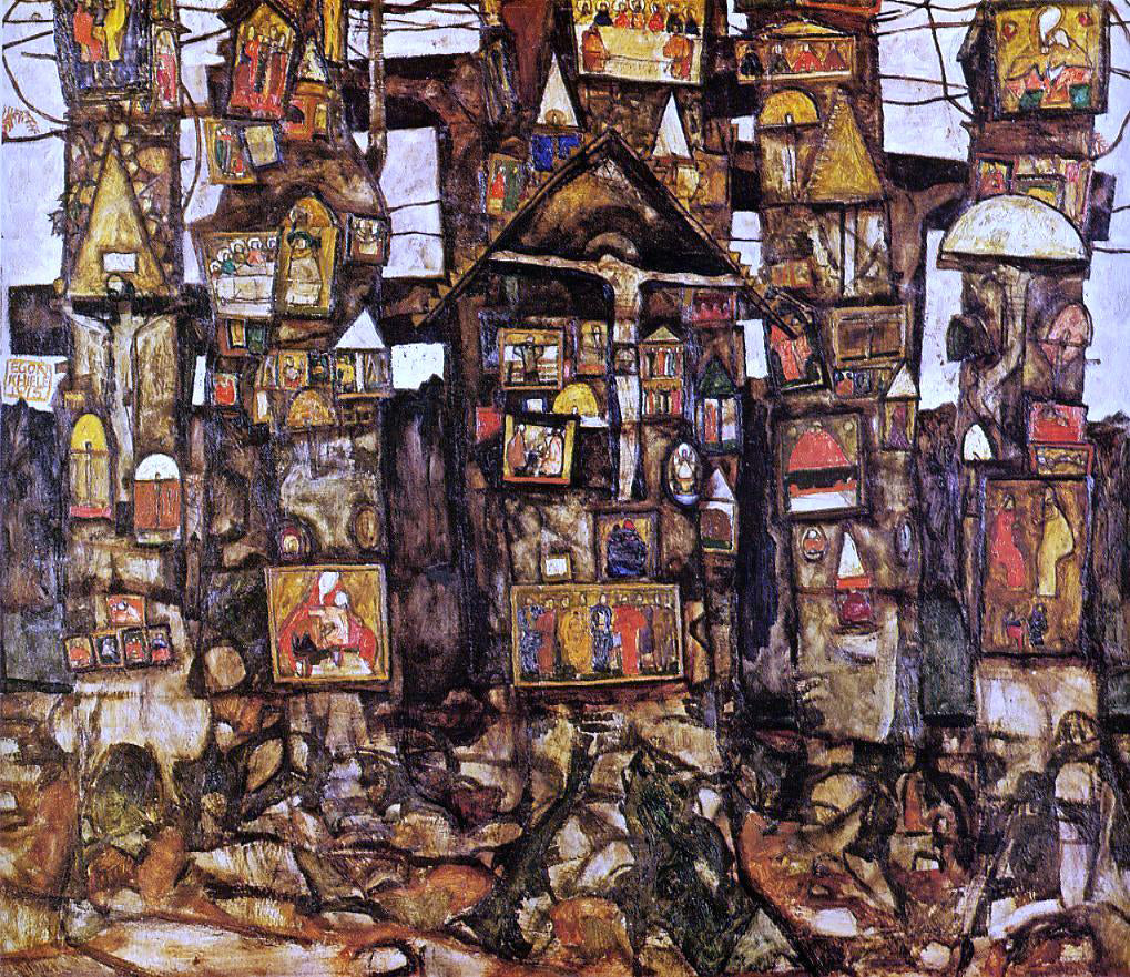Egon Schiele Woodland Prayer - Canvas Print