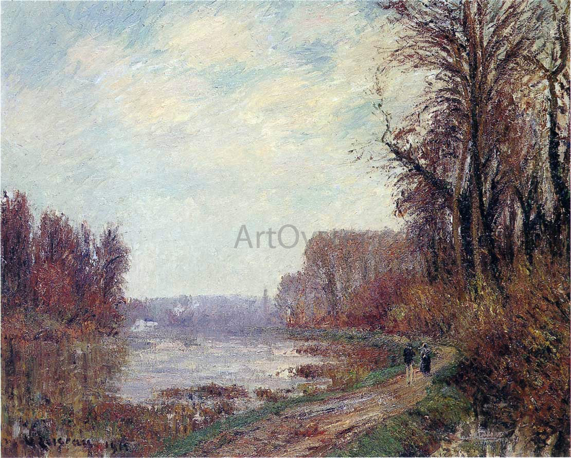 Gustave Loiseau Woods by the Oise River - Canvas Print