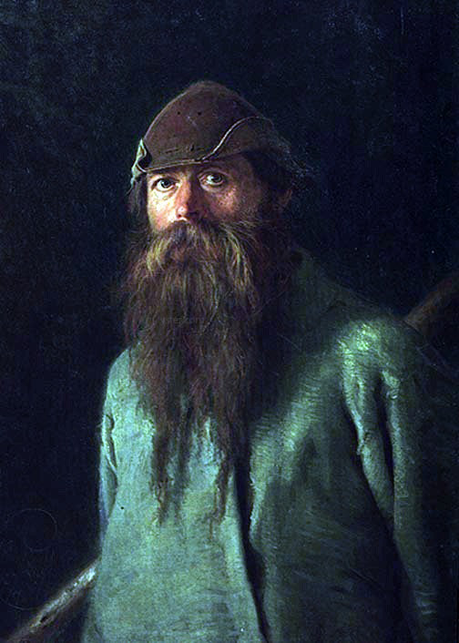 Ivan Nikolaevich Kramskoy Woodsman - Canvas Print