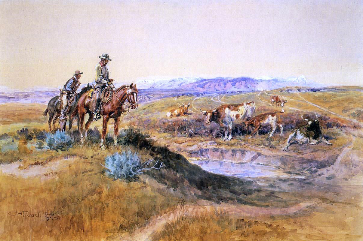Charles Marion Russell Worked Over - Canvas Print