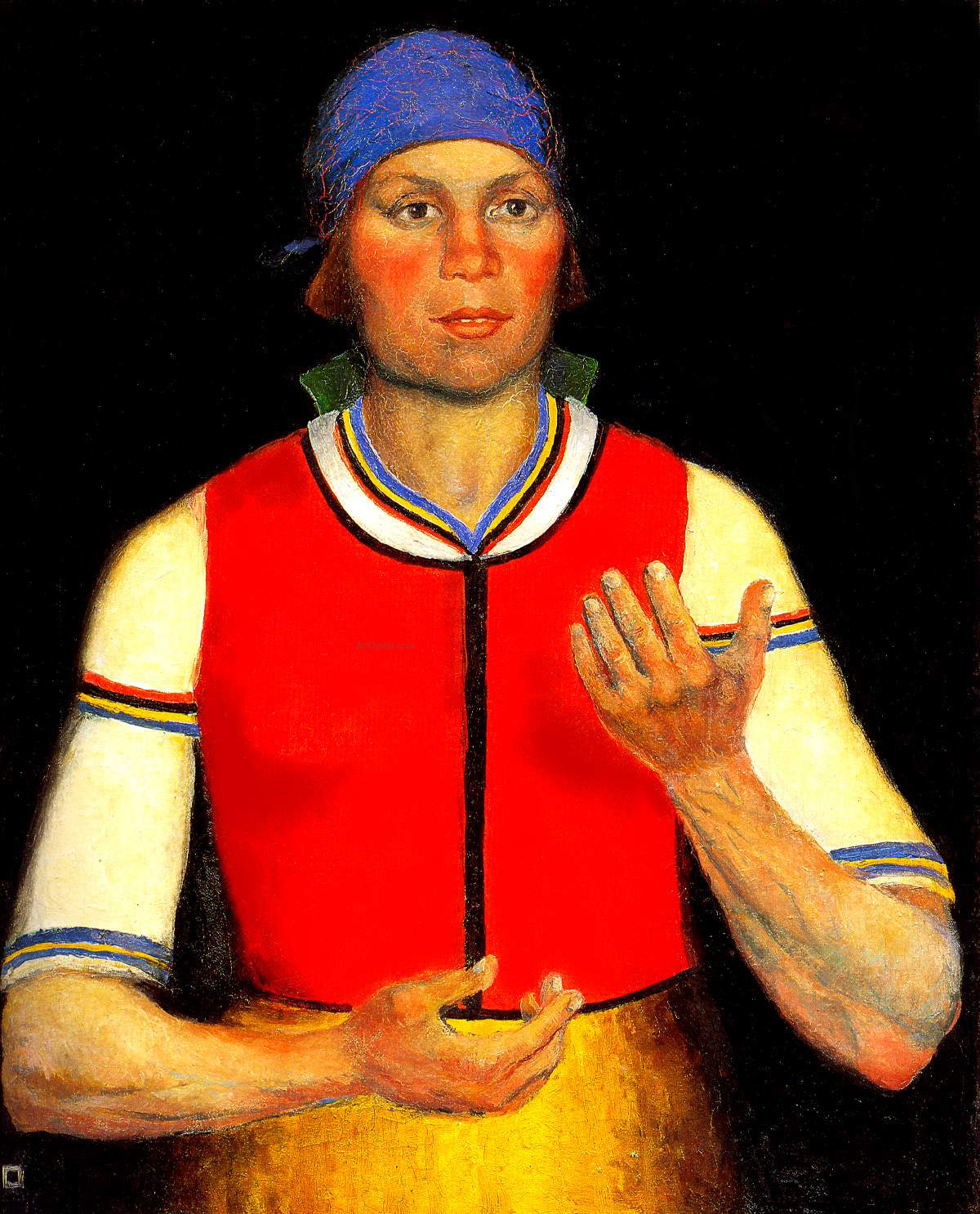Kazimir Malevich Worker - Canvas Print