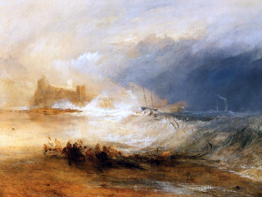 Joseph William Turner Wreckers - Coast of Northumberland - Canvas Print
