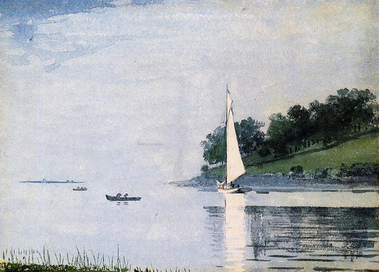 Winslow Homer Yacht in a Cove - Canvas Print