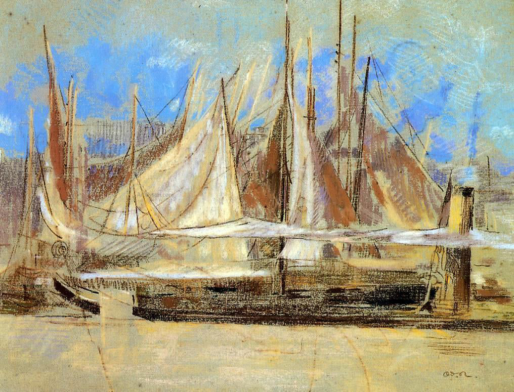 Odilon Redon Yachts at Royan - Canvas Print