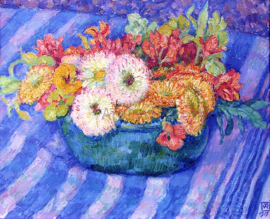 Theo Van Rysselberghe Yellow Bouquet - Canvas Print