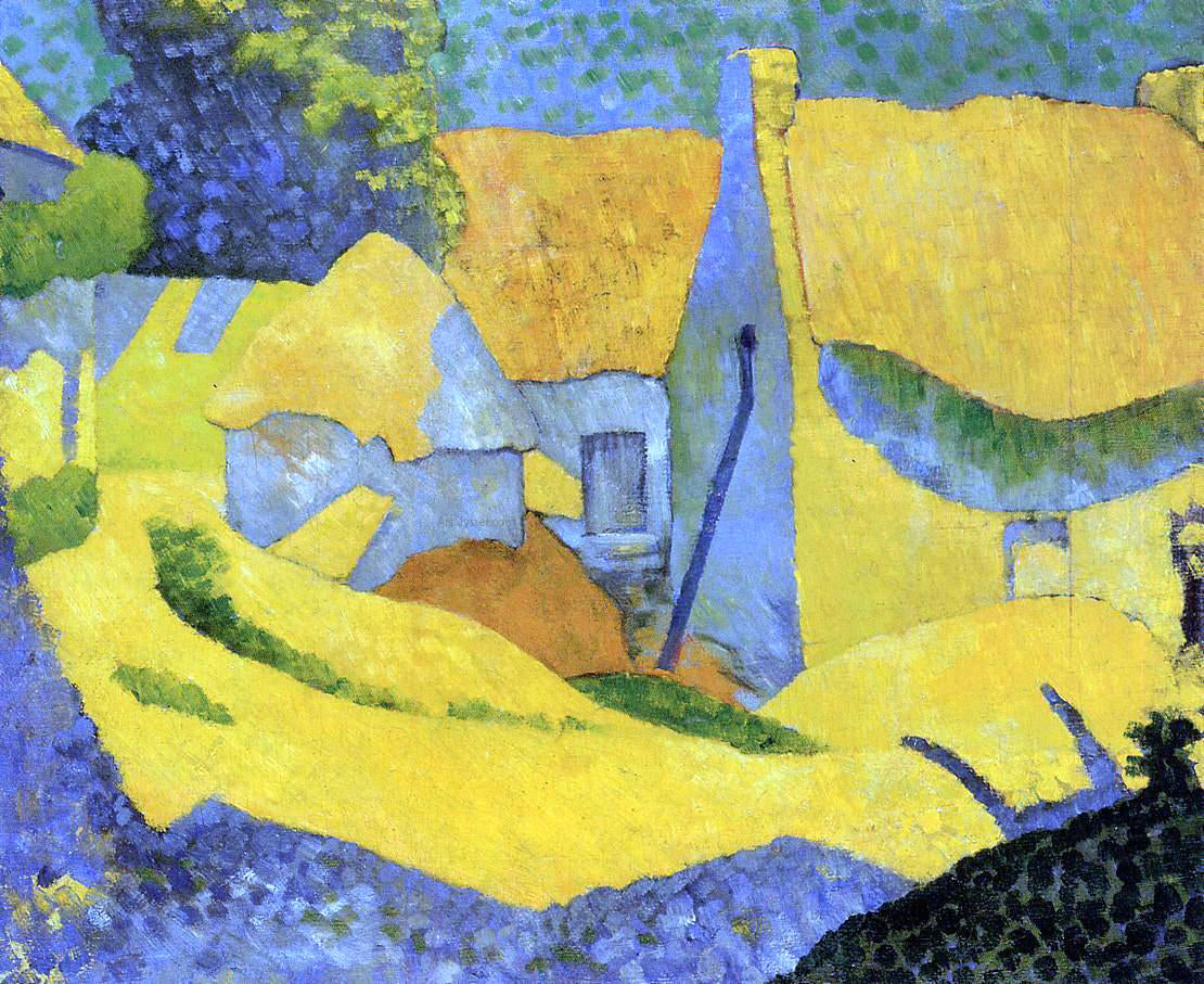 Paul Serusier Yellow Farm at Pouldu - Canvas Print