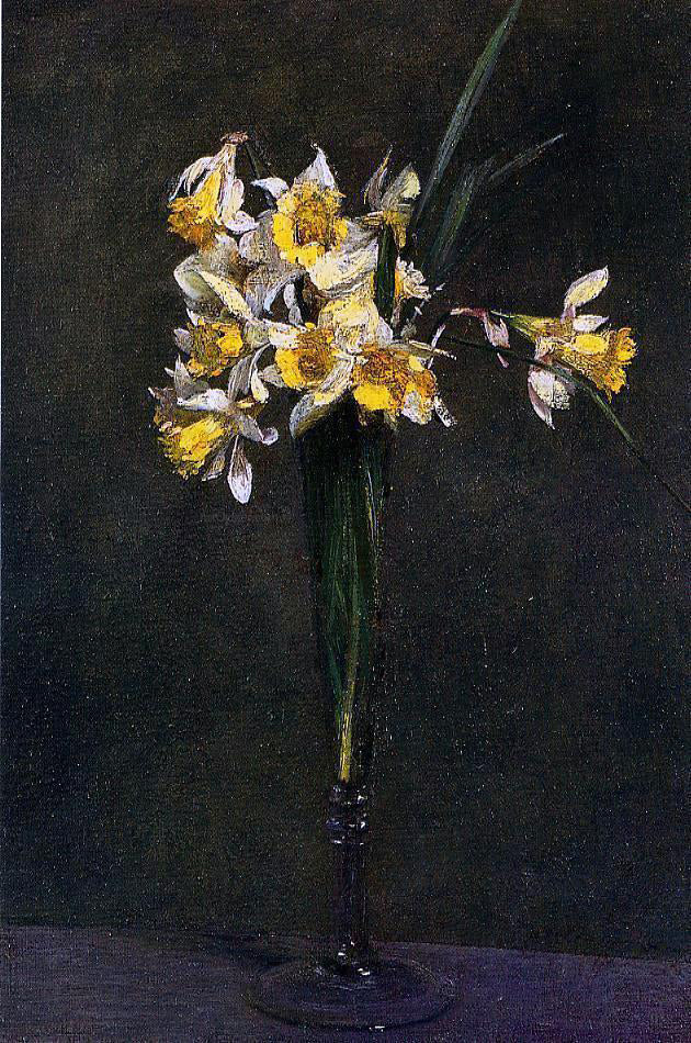 Henri Fantin-Latour Yellow Flowers (also known as Coucous) - Canvas Print