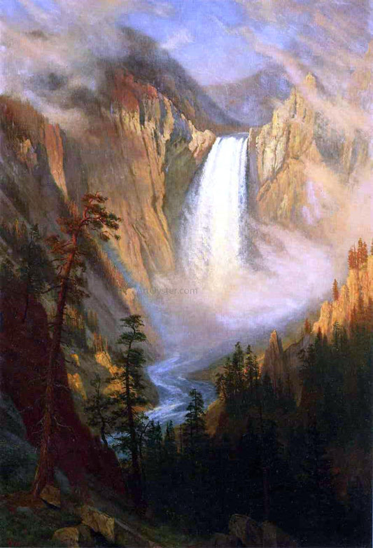 Albert Bierstadt Yellowstone Falls - Canvas Print