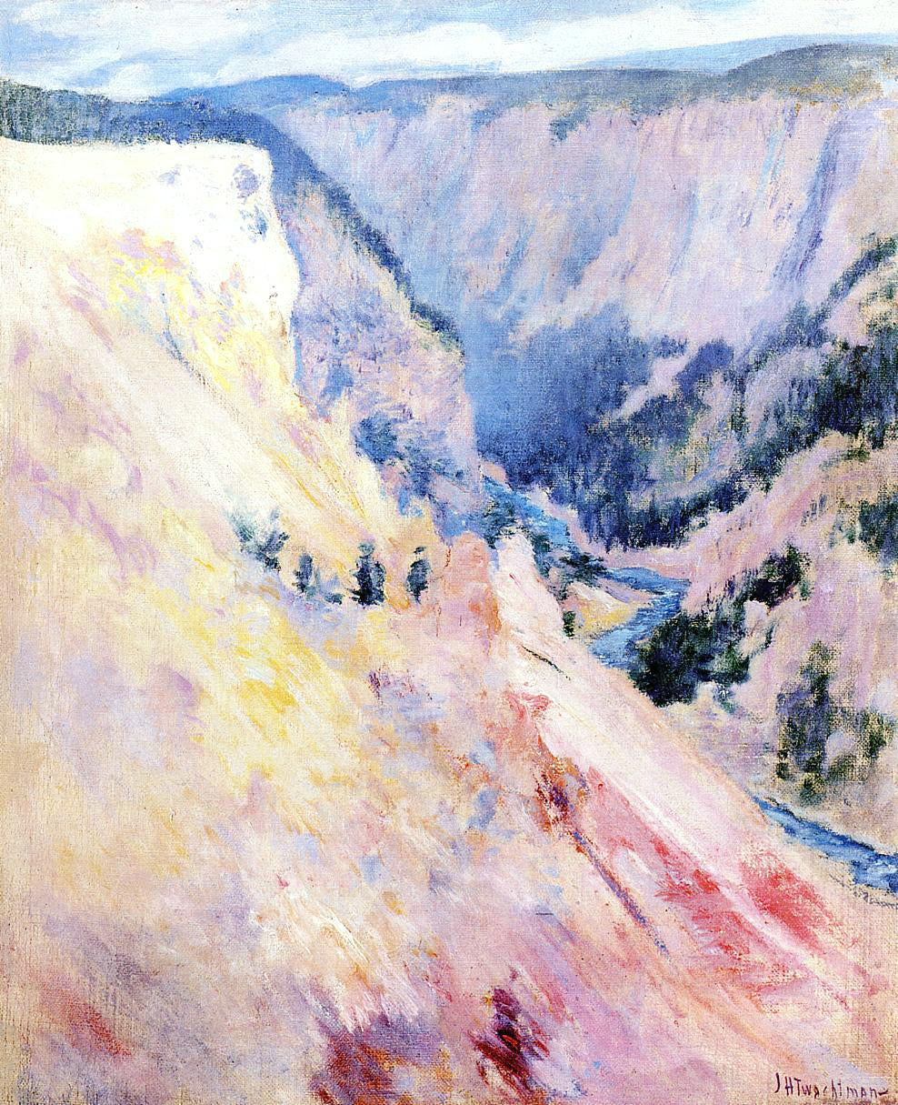 John Twachtman Yellowstone Park - Canvas Print