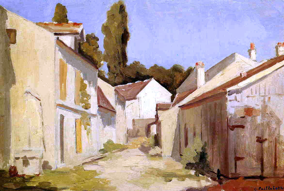 Gustave Caillebotte Yerres, Close of the Abbesses - Canvas Print