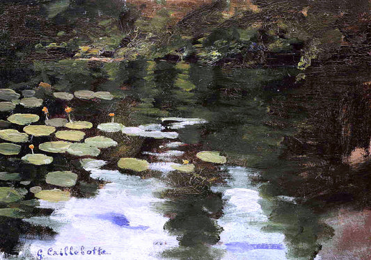 Gustave Caillebotte Yerres, on the Pond, Water Lilies - Canvas Print