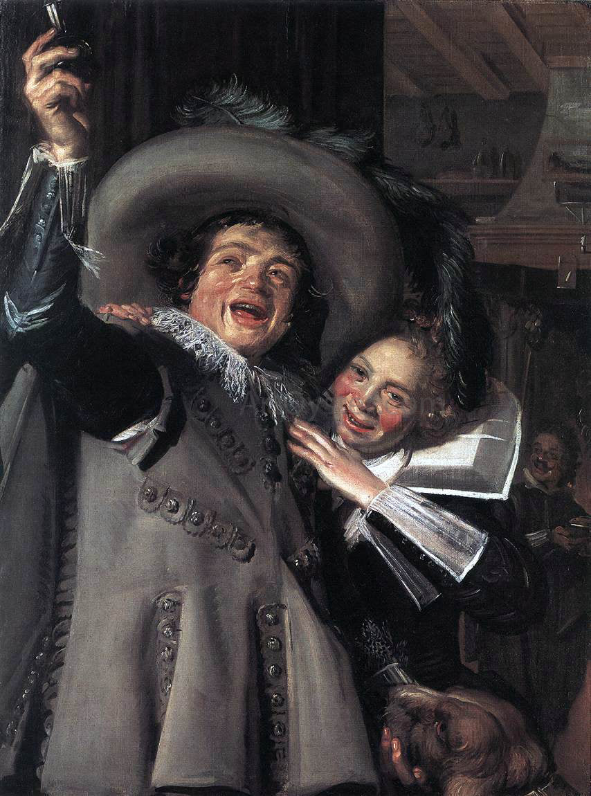 Frans Hals Yonker Ramp and his Sweetheart - Canvas Print