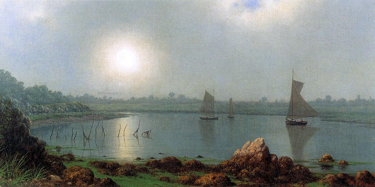 Martin Johnson Heade York Harbor, Coast of Maine - Canvas Print