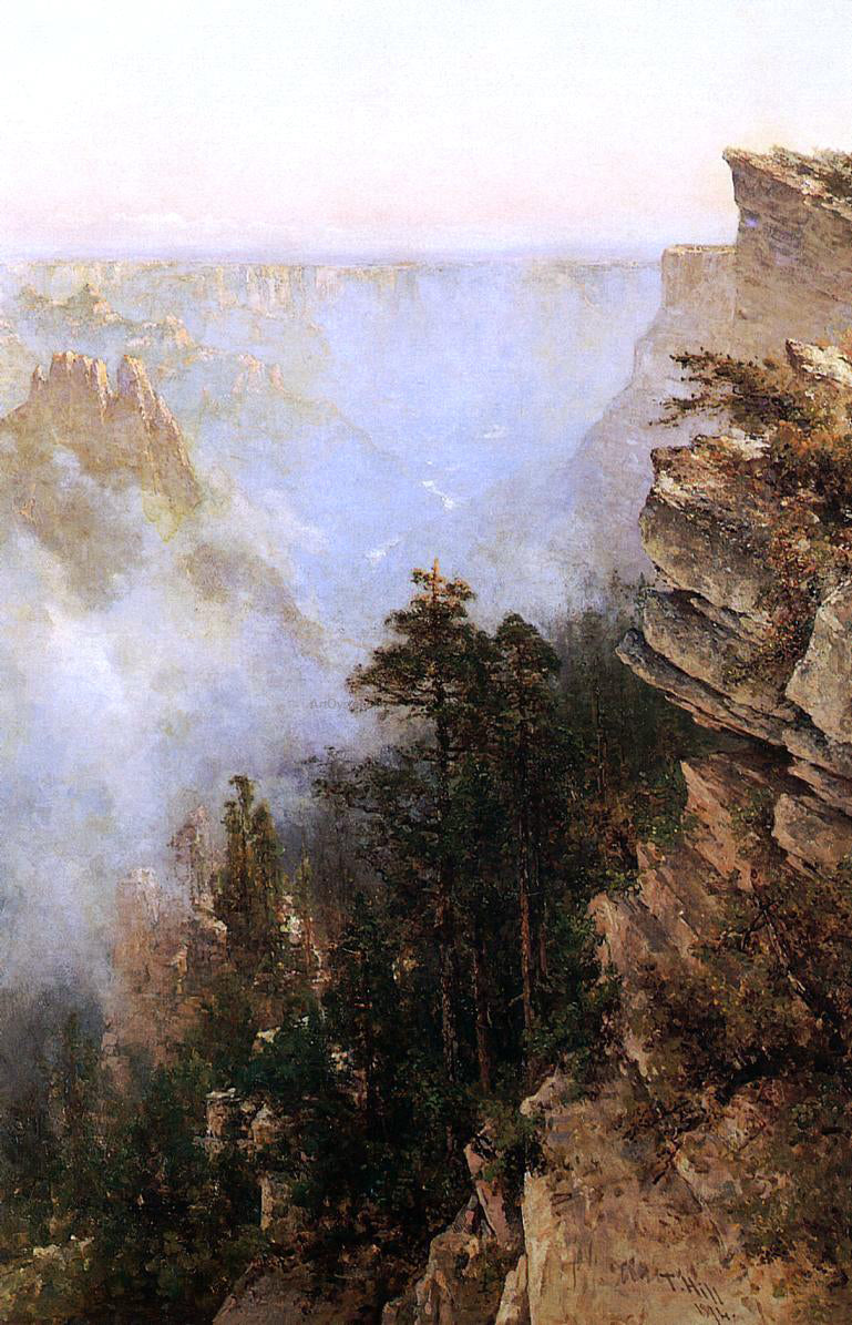 Thomas Hill Yosemite Canyon - Canvas Print