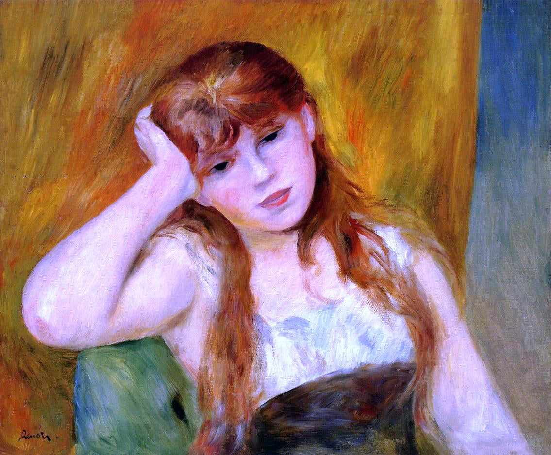 Pierre Auguste Renoir Young Blond Woman - Canvas Print