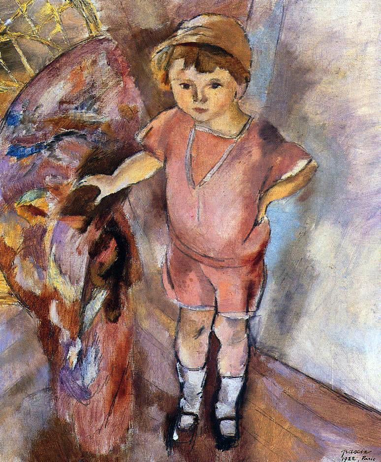 Jules Pascin Young Boy - Canvas Print